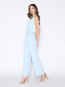 Chain Embellished Neckline Sleeveless Top TOP Gracia Fashion 