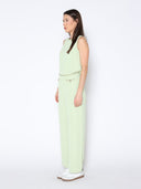 Chain Embellished Neckline Sleeveless Top TOP Gracia Fashion 