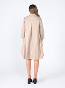 Chest Lace Work Front Button Open Dress DRESS Gracia Fashion 