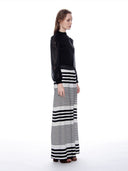 Chiffon Sleeve Top with Front-Lined Texture TOP Gracia Fashion 