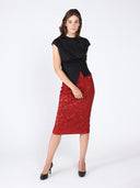 Cinched Side T-Shirt TOP Gracia Fashion 