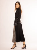 Collared Peplum Top with Pleather Details TOP Gracia Fashion 