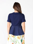 Crew Neck Oversized Bow Top TOP Gracia Fashion 