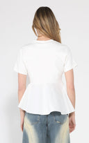 Crew Neck Oversized Bow Top TOP Gracia Fashion 