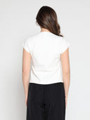 Crew neck stone work side tie sleeveless top TOP Gracia Fashion 