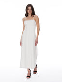 Crochet Trim Solid Maxi Cami Dress DRESS Gracia Fashion 