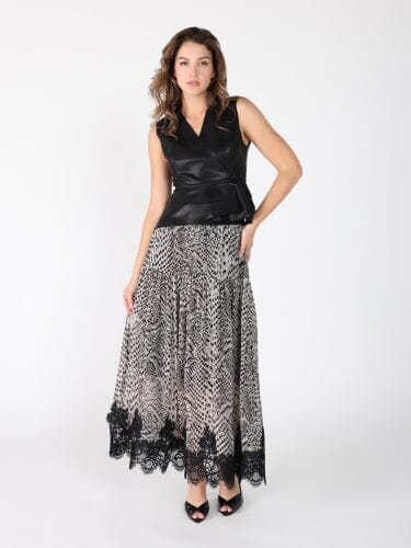 Cross Open Body V-neck Sleeveless Vest TOP Gracia Fashion 