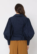 Crossbody Long Sleeve Solid Top TOP Gracia Fashion 
