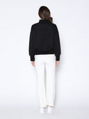 Crossed Zippers Scuba Sweatshirt TOP Gracia Fashion 