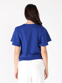 Crystal Embroidered Crewneck Top TOP Gracia Fashion 