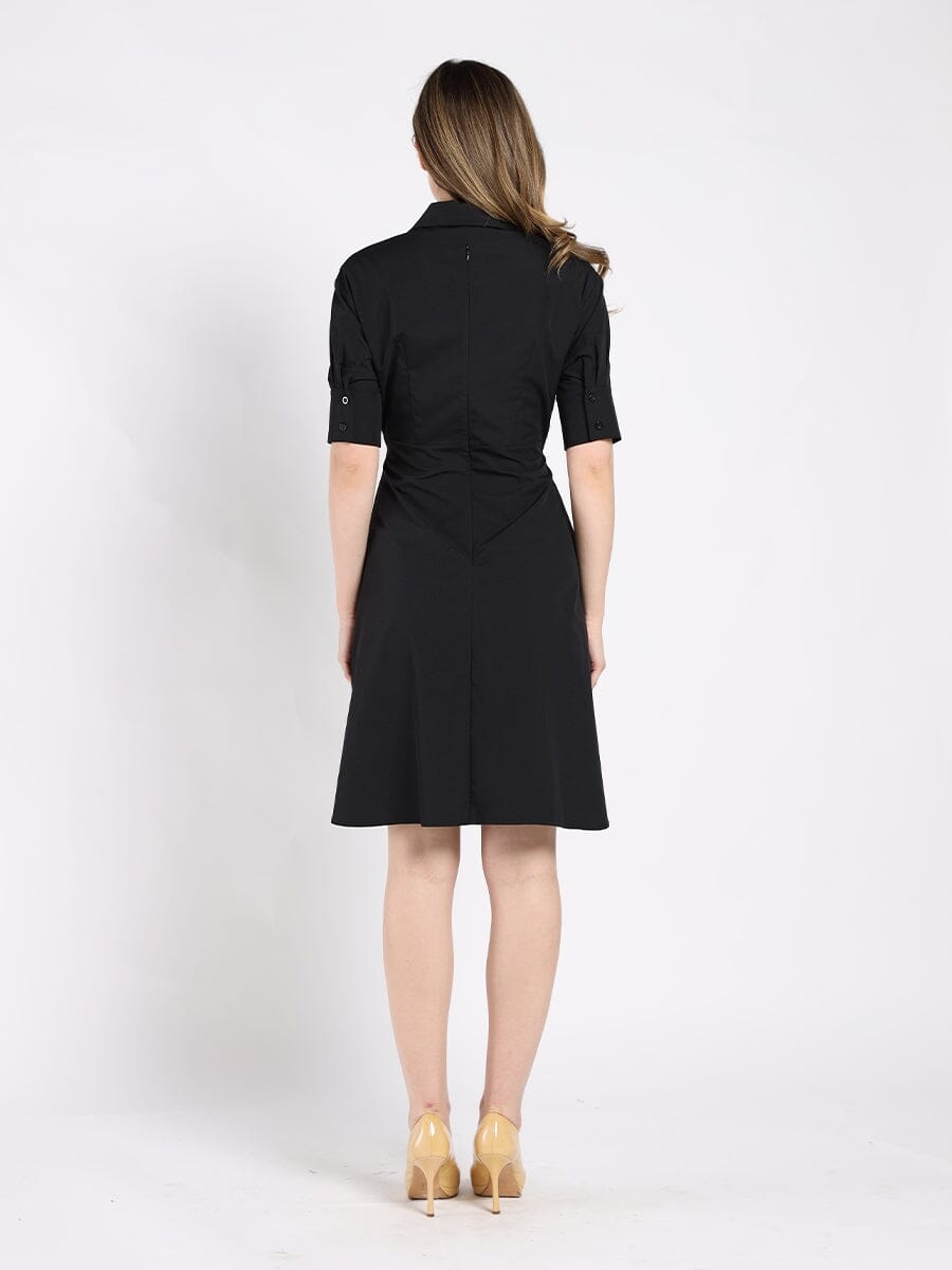 Cut Out Button Down Twist Knot Dress DRESS Gracia Fashion 