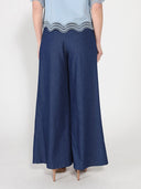 Denim Wide Pants PANTS Gracia Fashion 