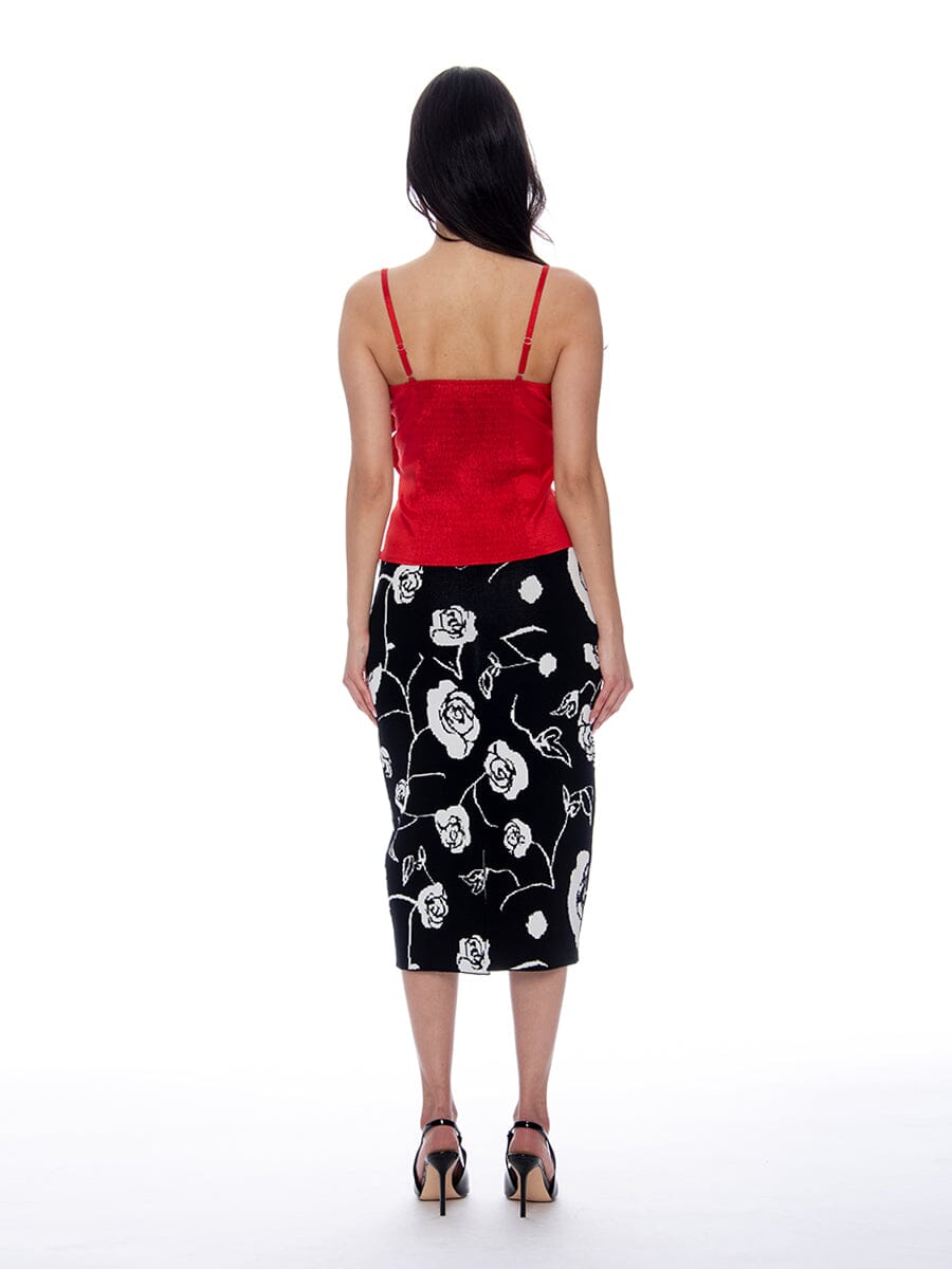 Double Big Flower Camisole TOP Gracia Fashion 