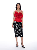 Double Big Flower Camisole TOP Gracia Fashion 