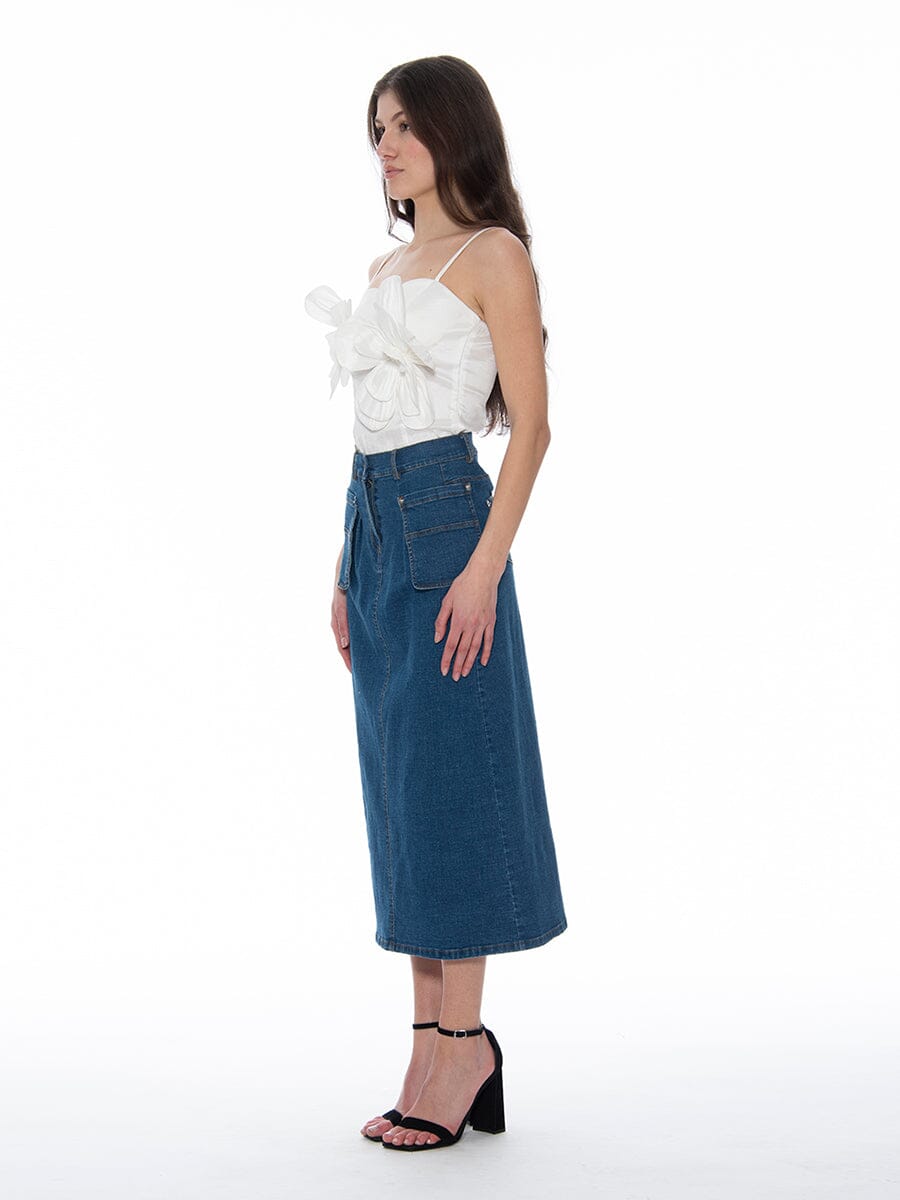 Double Big Flower Camisole TOP Gracia Fashion 