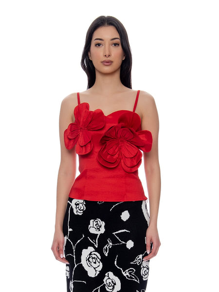 Double Big Flower Camisole - Gracia Fashion