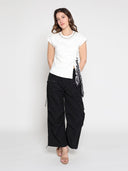 Dreawstring Ruched Cargo Parachute Pants PANTS Gracia Fashion 