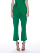 Elastic Waist Wide Leg Stretch Pants PANTS Gracia Fashion GREEN S 