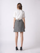Embellished Chain Link Trim Short Sleeve Top TOP Gracia Fashion 