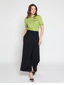 Embellished Chain Link Trim Short Sleeve Top TOP Gracia Fashion 