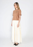Embellished Chain Link Trim Short Sleeve Top TOP Gracia Fashion 