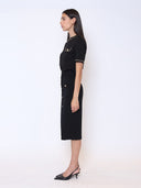 Embellished Chain Link Trim Short Sleeve Top TOP Gracia Fashion 