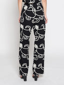 Emboidered straight fit pants PANTS Gracia Fashion 
