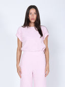 Embossed Texture Sleeveless Top TOP Gracia Fashion PINK S 