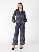 Embroidery Work V-neck Long Sleeve Top TOP Gracia Fashion 
