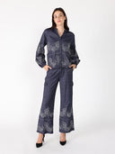 Embroidery Work V-neck Long Sleeve Top TOP Gracia Fashion 