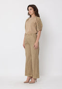 Eyelet Embroidered Wide-Leg Pants PANTS Gracia Fashion 