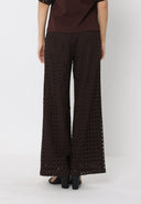 Eyelet Embroidered Wide-Leg Pants PANTS Gracia Fashion 