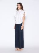 Eyelet Embroidered Wide-Leg Pants PANTS Gracia Fashion 