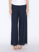 Eyelet Embroidered Wide-Leg Pants PANTS Gracia Fashion NAVY S 