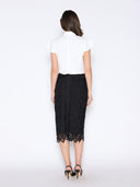 Eyelet Lace Embroidered Skirt TOP Gracia Fashion 
