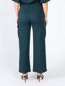 Flap Pocket Wide Leg Sweat Pants SET Gracia Fashion 