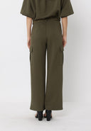 Flap Pocket Wide Leg Sweat Pants SET Gracia Fashion 