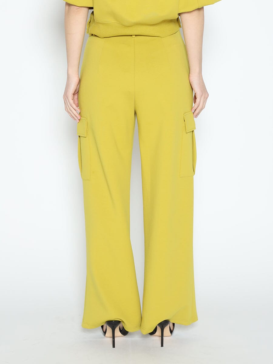 Flap Pocket Wide Leg Sweat Pants SET Gracia Fashion 