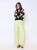 Floral Button Down V-Neck Sweater SWEATER Gracia Fashion 