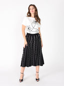 Floral Embroidered Crew Neck Top TOP Gracia Fashion 