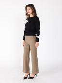 Floral Knitted Pearl Embellishments Sweatshirt TOP Gracia Fashion 