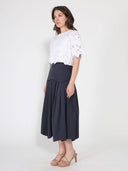 Floral Lace Embroidered Short Sleeve Crop Top TOP Gracia Fashion 