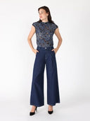 Floral Mesh Lace T-Shirt TOP Gracia Fashion 