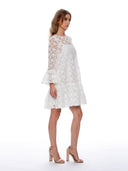 Floral Pattern Sheer Midi Dress DRESS Gracia Fashion 