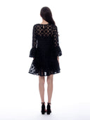 Floral Pattern Sheer Midi Dress DRESS Gracia Fashion 