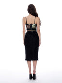 Floral Print Bustier Top TOP Gracia Fashion 