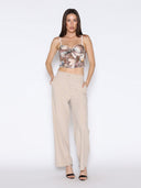 Floral Print Bustier Top TOP Gracia Fashion 