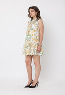 Floral Print Lace Detailed Relaxed Fit Dress DRESS Gracia Fashion 