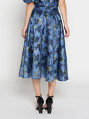 Floral Print Organza Skirt SKIRT Gracia Fashion 