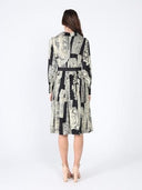 Floral print polyster belt dress DRESS Gracia Fashion 
